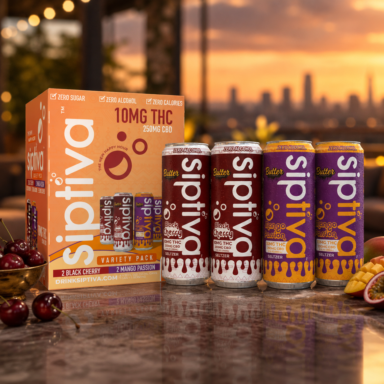 The Exotic & Elevated Variety Pack (4 Cans - 10mg)