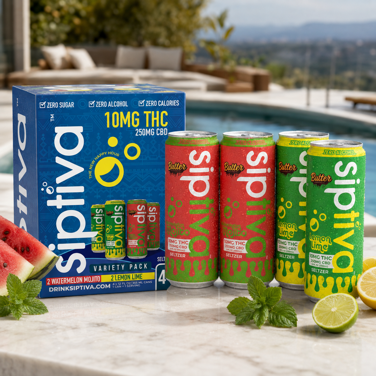 The Fresh & Refreshing Variety Pack (4 Cans - 10mg)