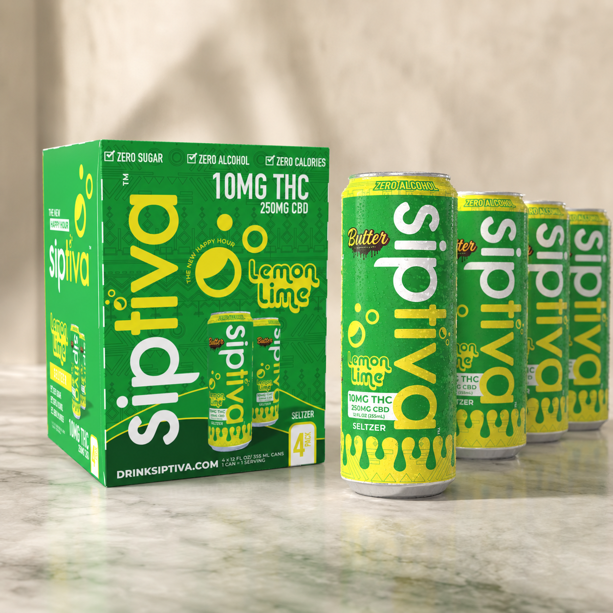 10mg Lemon Lime - Sip Squad (4 Cans)