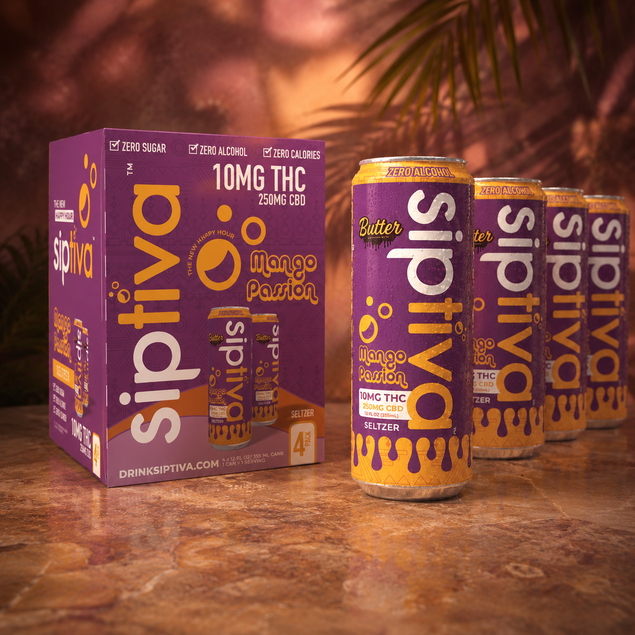 10mg Mango Passion - Sip Squad (4 Cans)
