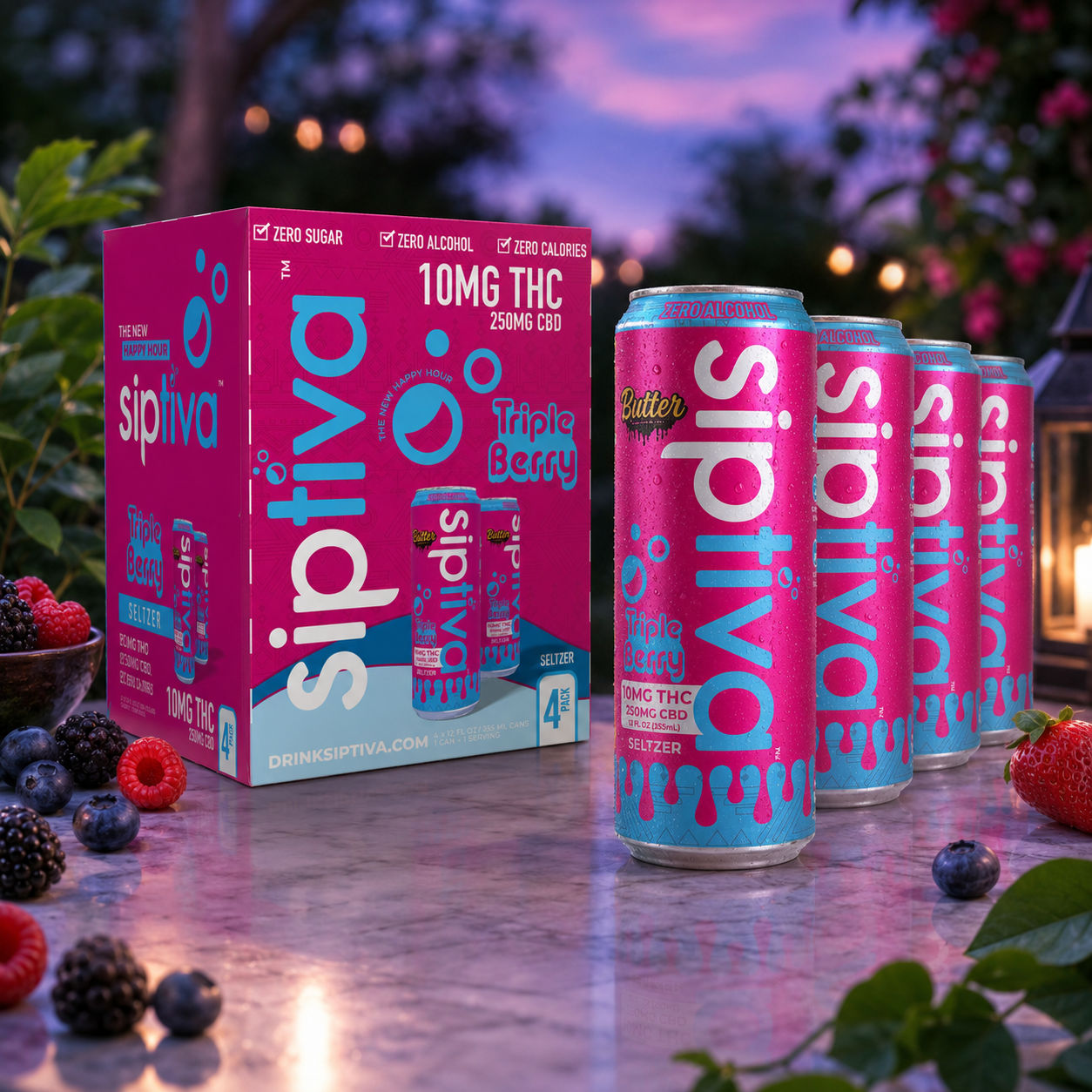 10mg Triple Berry - Sip Squad (4 Cans)