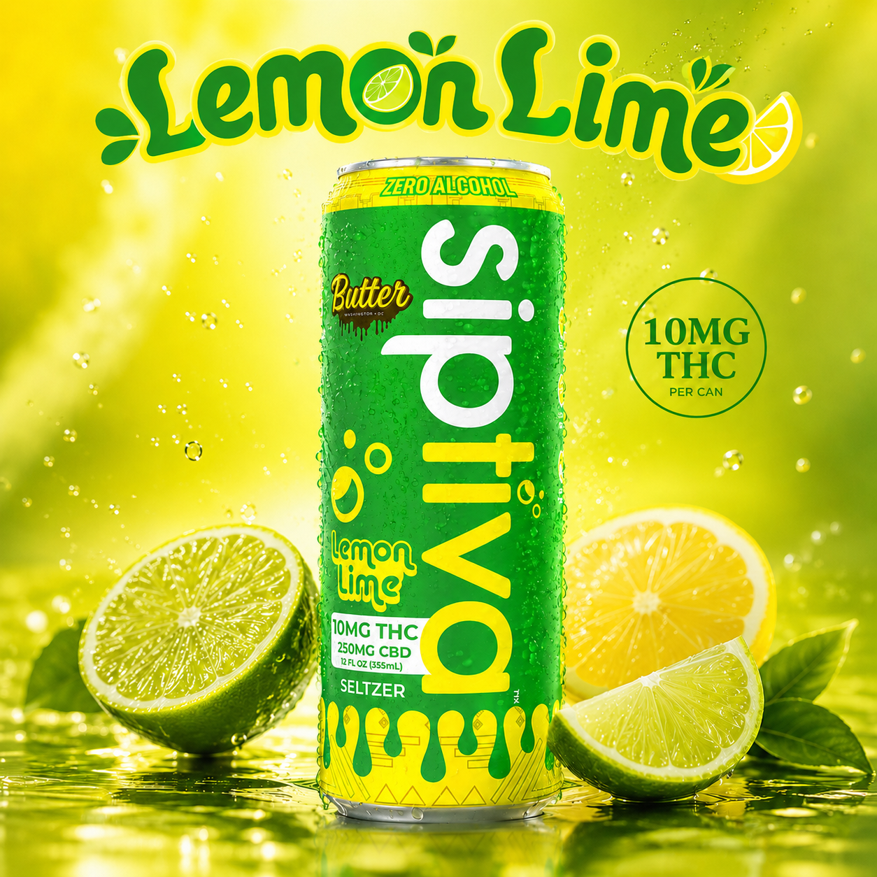 10mg Lemon Lime - Sip Squad (4 Cans)