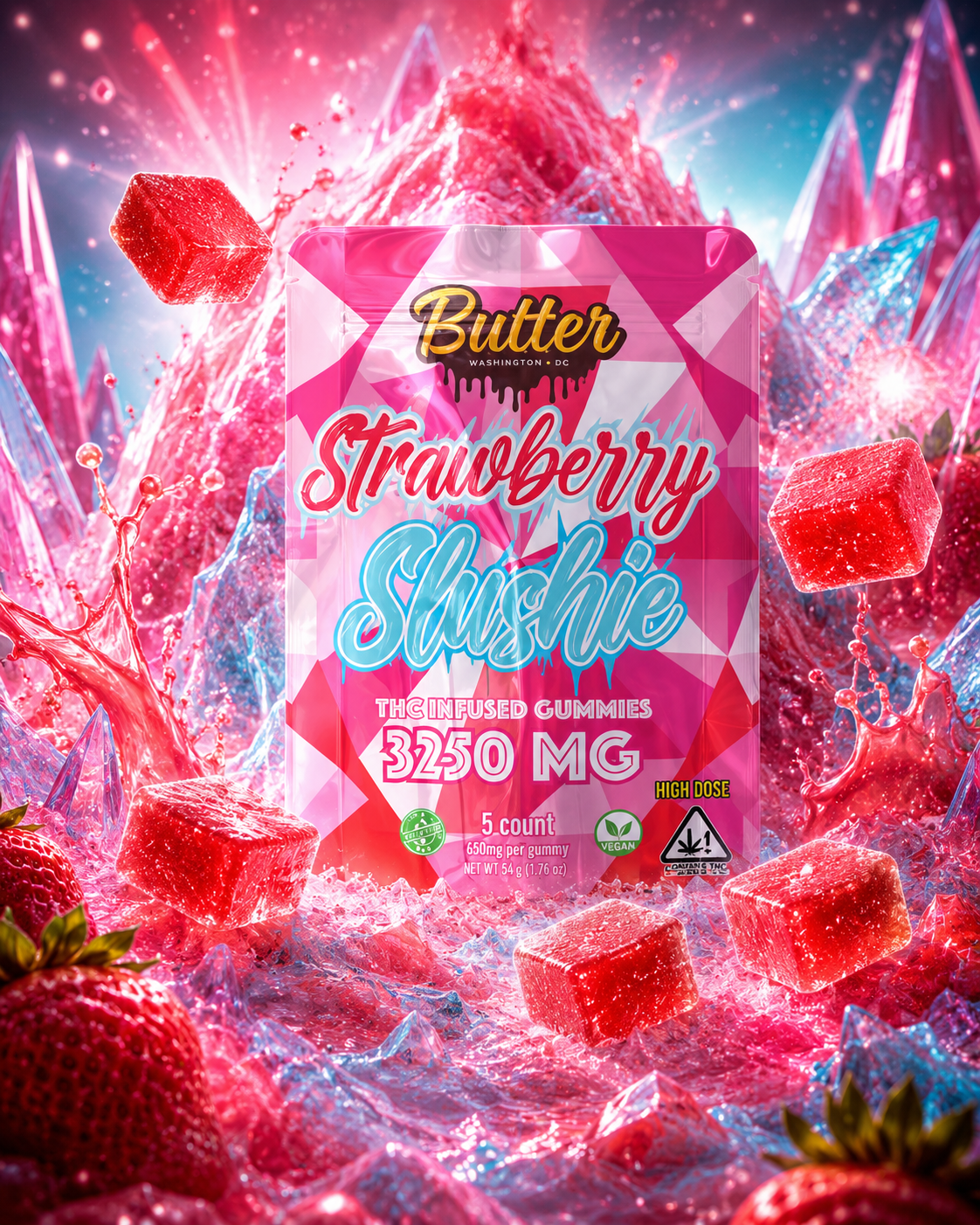 Butter Gummies - Heavy Hitters (5 High Dose Gummies)