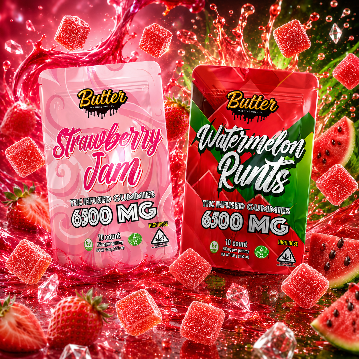 Butter Gummies - Power Packs (10 High Dose Gummies)