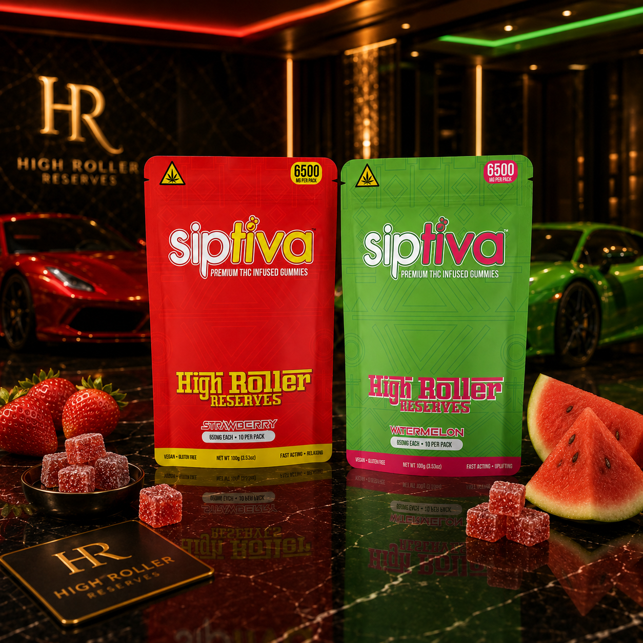Siptiva Gummies - High Roller Reserves (10 High Dose Gummies)