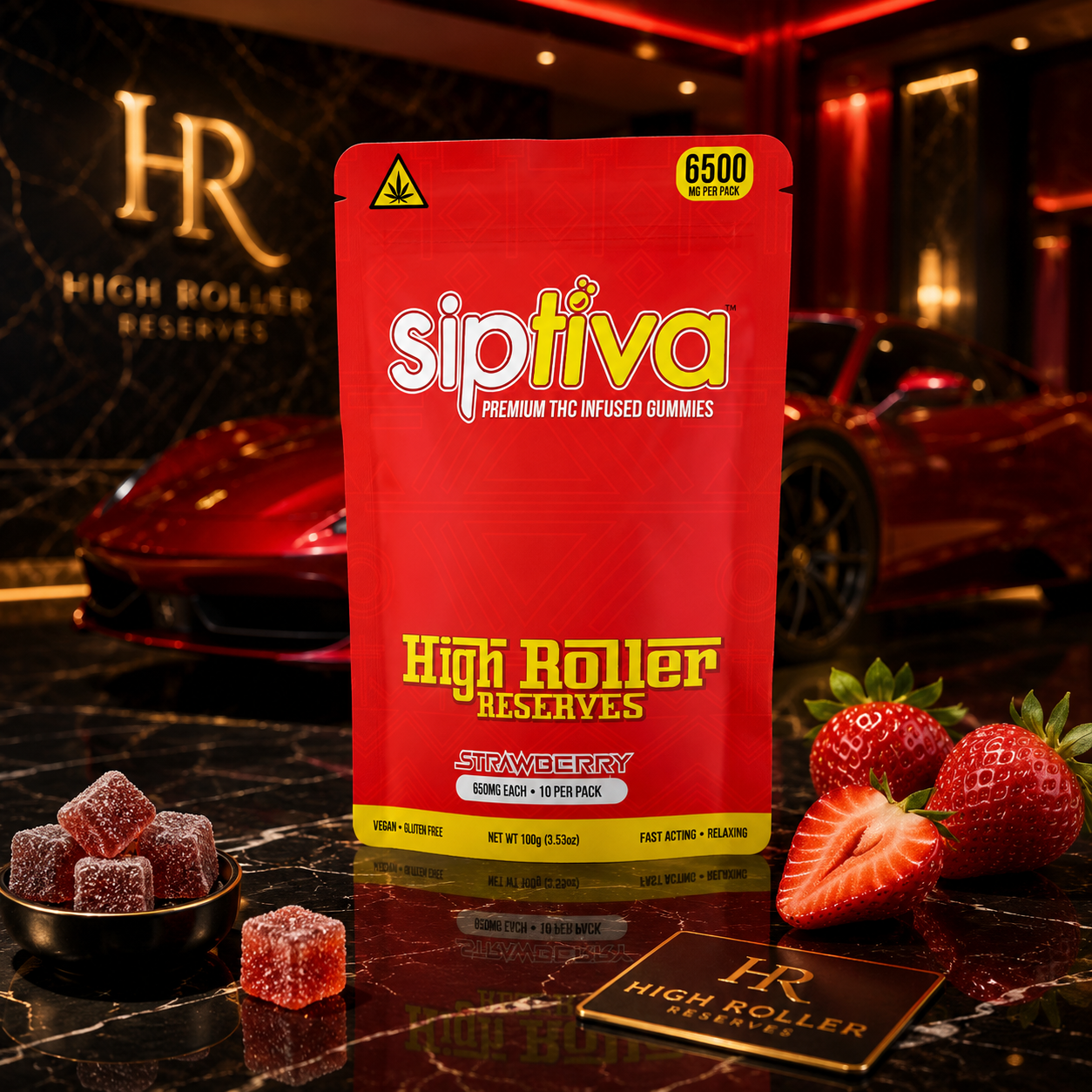 Siptiva Gummies - High Roller Reserves (10 High Dose Gummies)