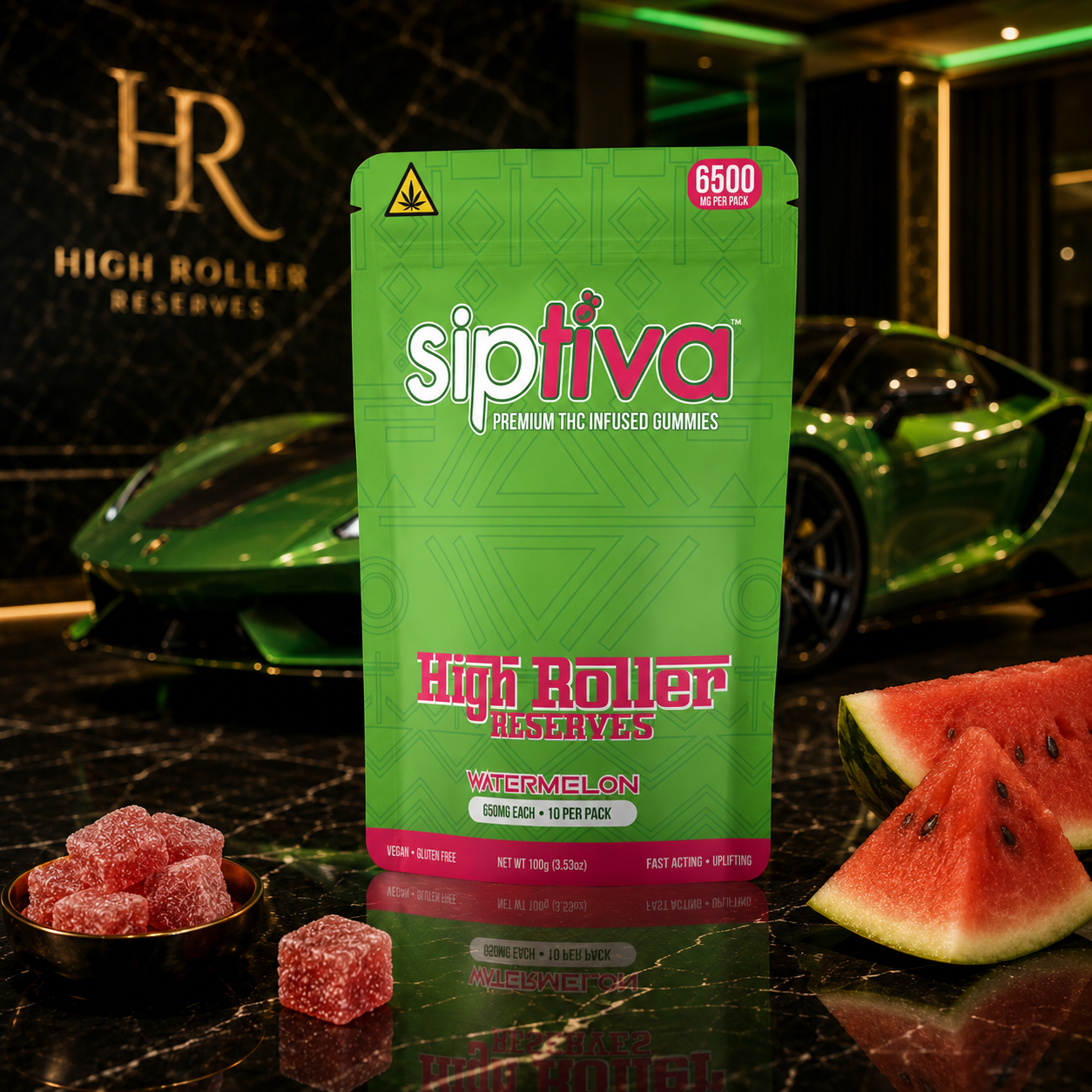 Siptiva Gummies - High Roller Reserves (10 High Dose Gummies)