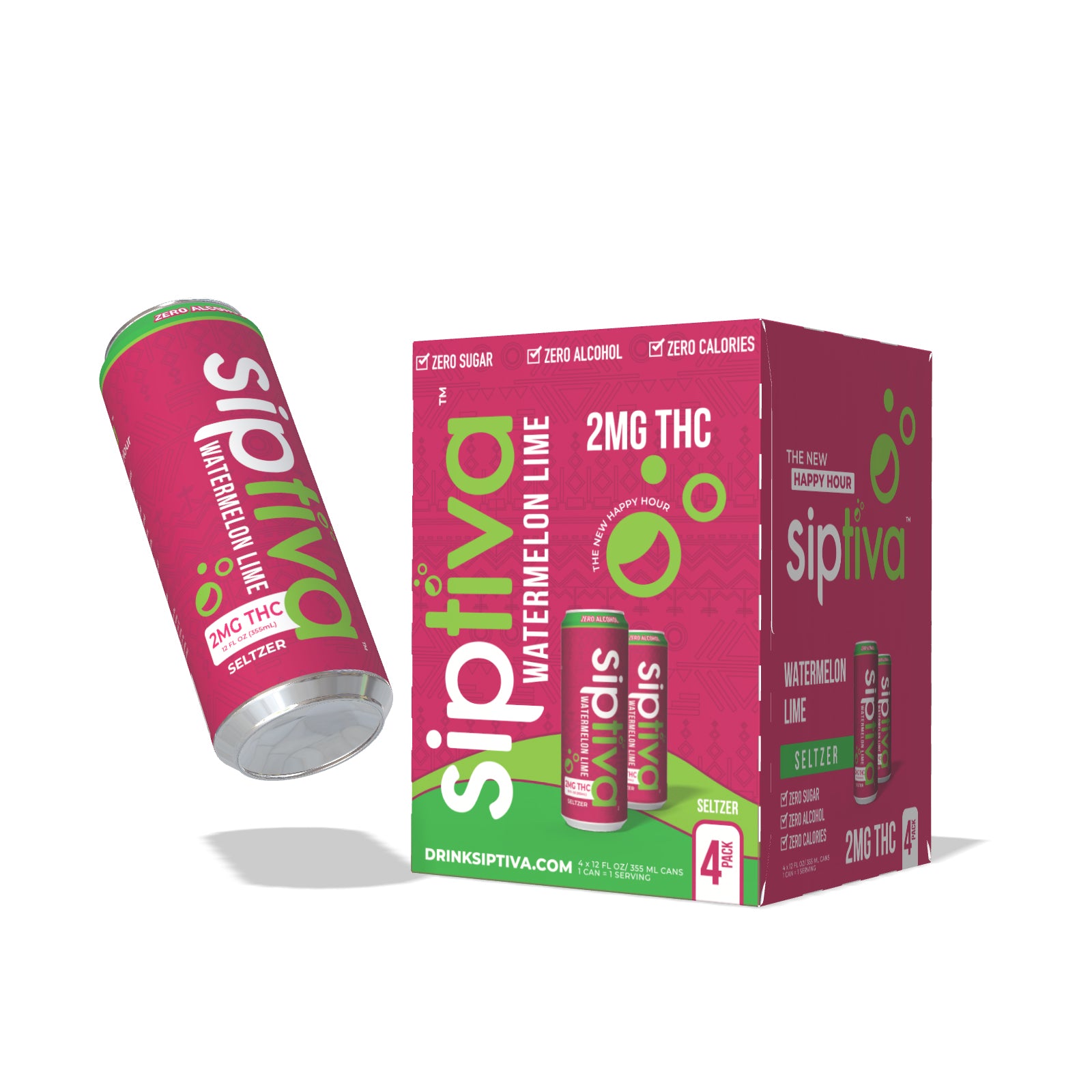 2mg Watermelon Lime - Sip Squad (4 Cans)